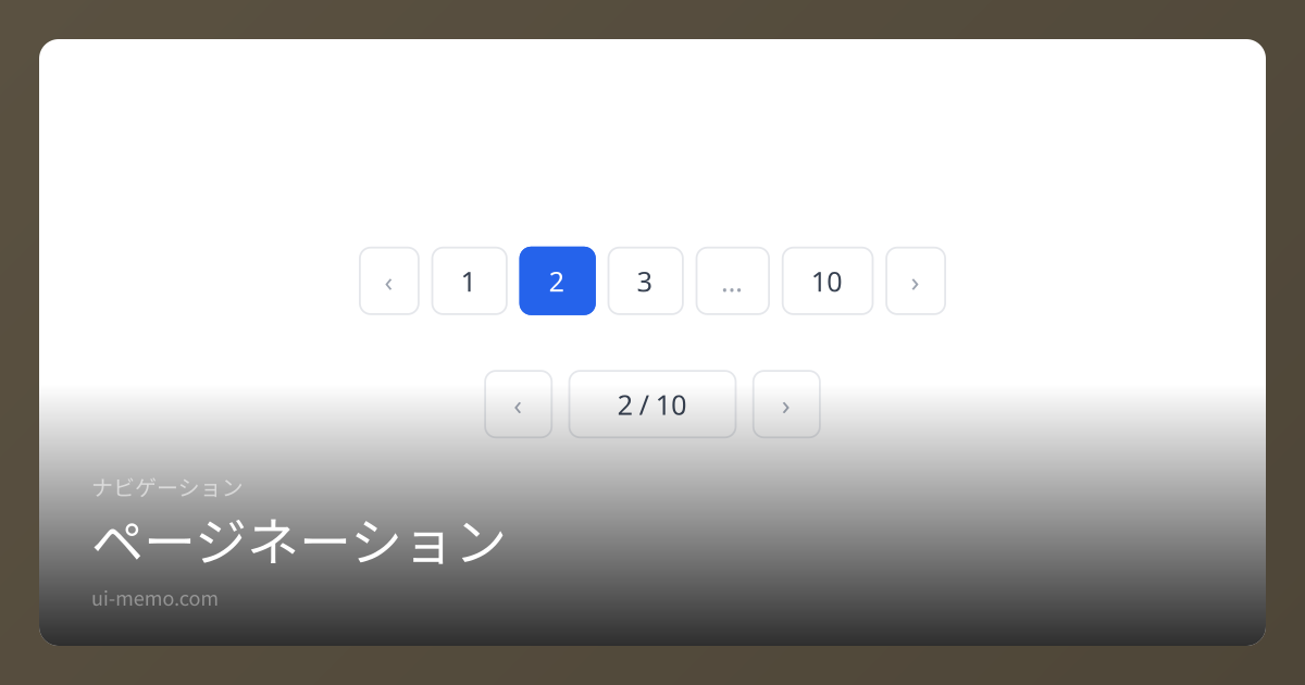 ページネーション（Pagination）